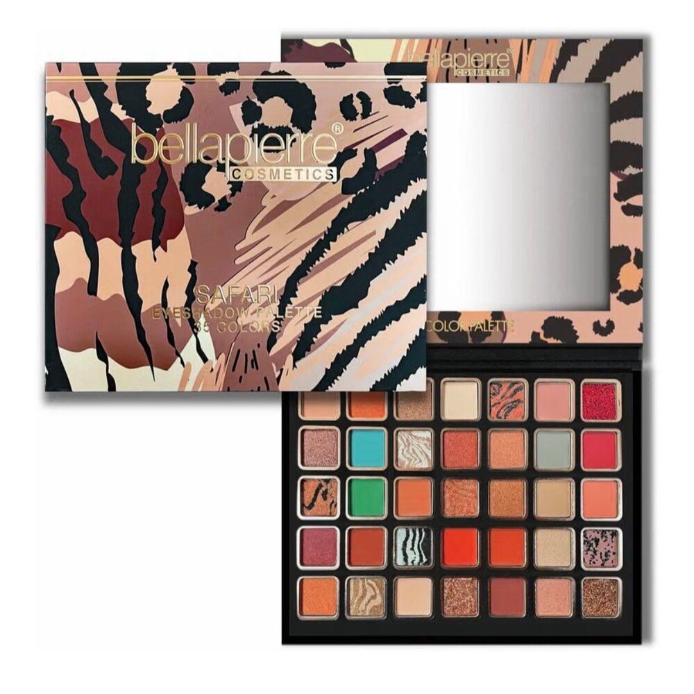 Safari Eyeshadow Palette | 35 Shades in Matte, Satin, Shimmer, & Foil Finishes |